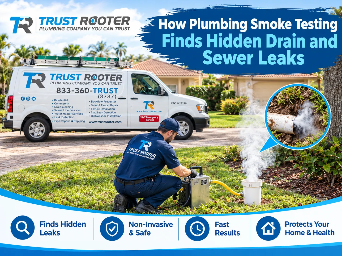 How Plumbing Smoke Testing Finds Hidden Drain and Sewer Leaks