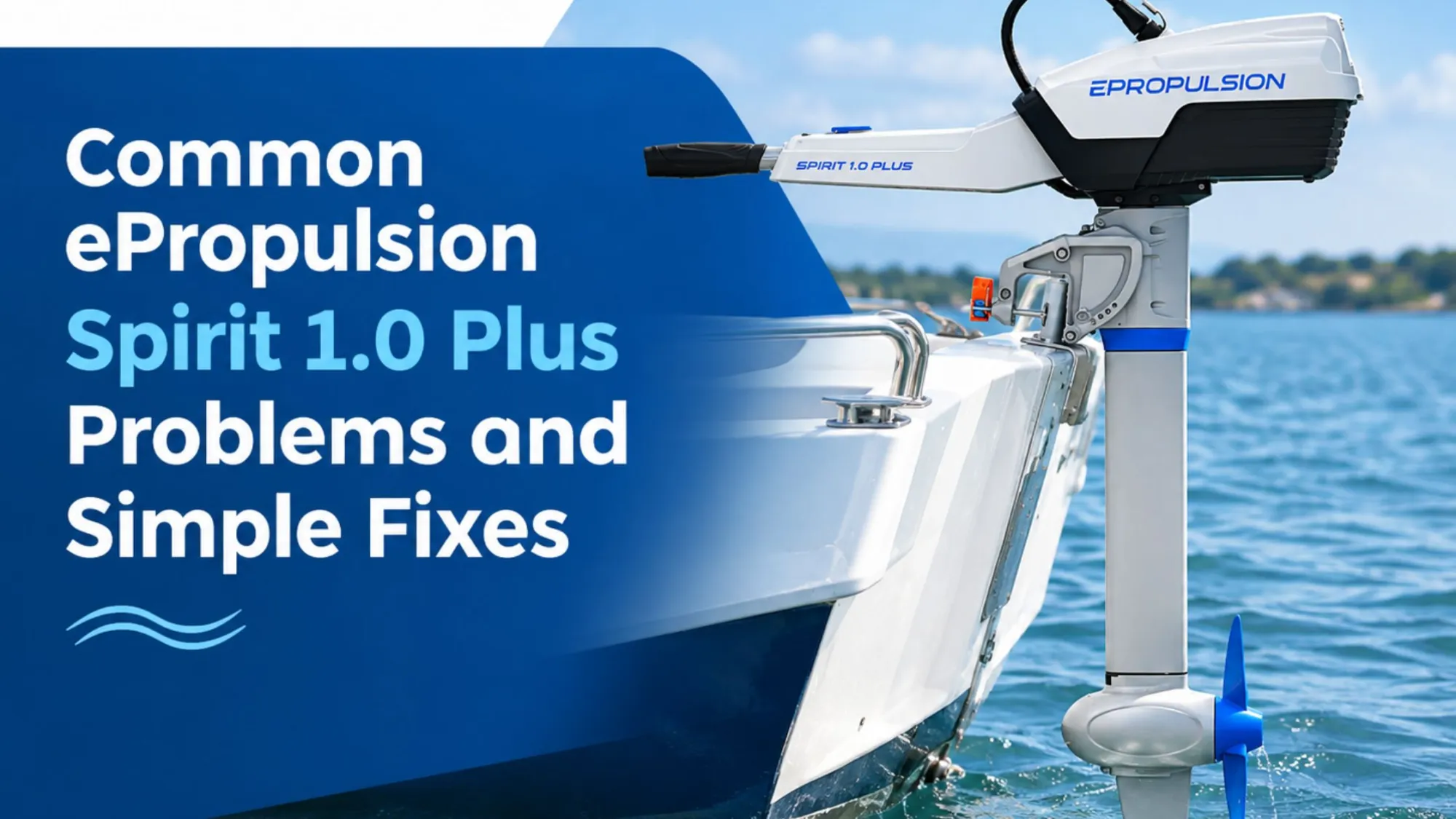 Common ePropulsion Spirit 1.0 Plus Problems and Simple Fixes