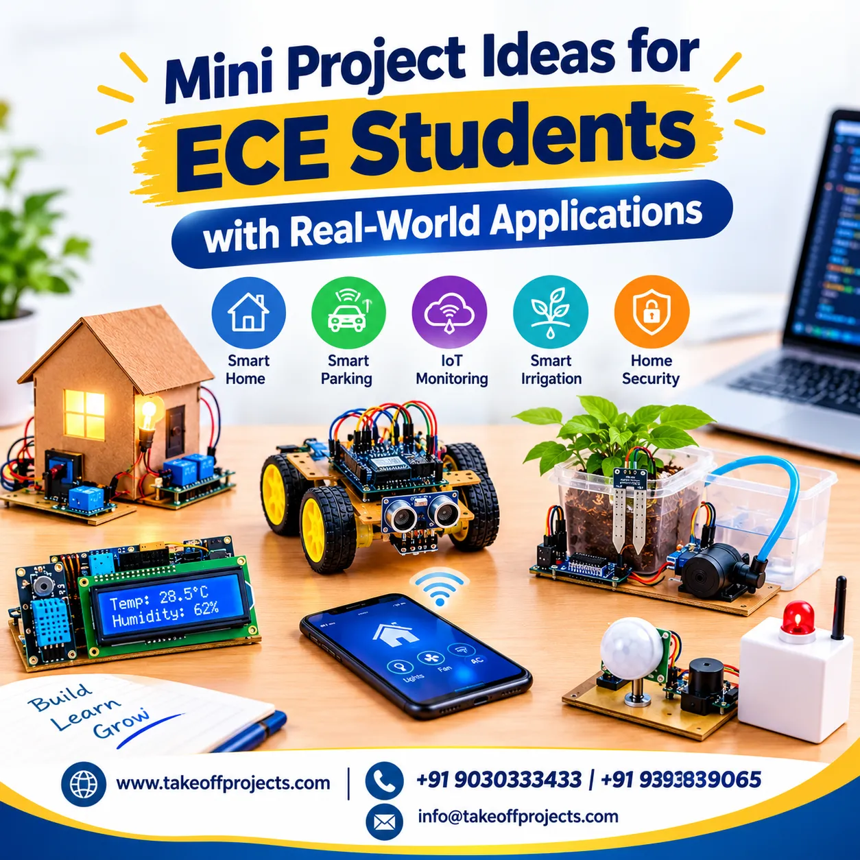 Mini Project Ideas for ECE Students with Real-World Applications