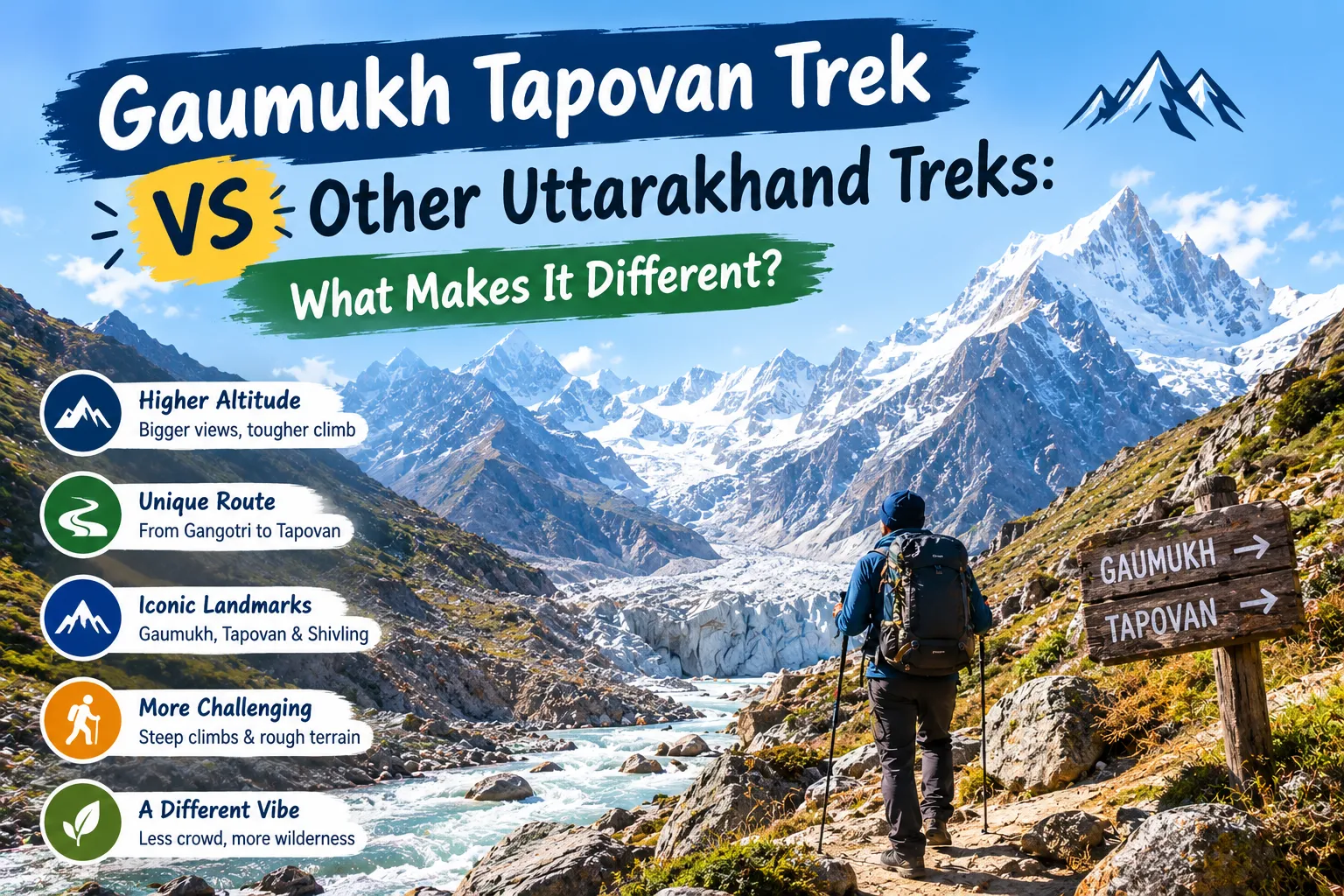 Gaumukh Tapovan Trek vs Other Uttarakhand Treks: What Makes It Different?