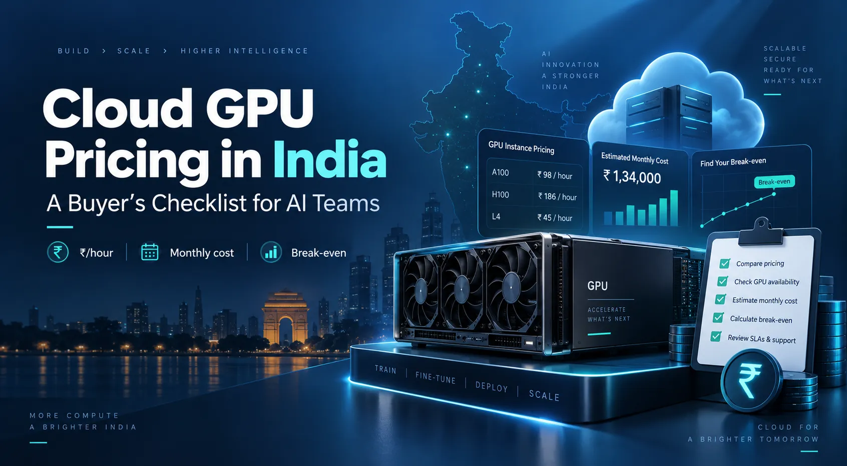 Cloud GPU pricing in India: a buyer's checklist for AI teams