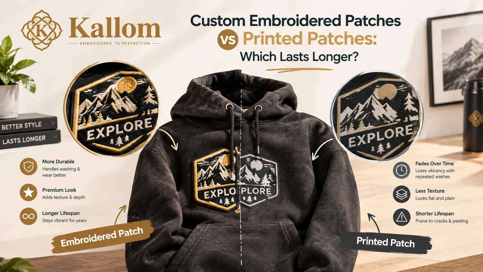 Custom Embroidered Patches vs Printed Patches Which Lasts Longer?