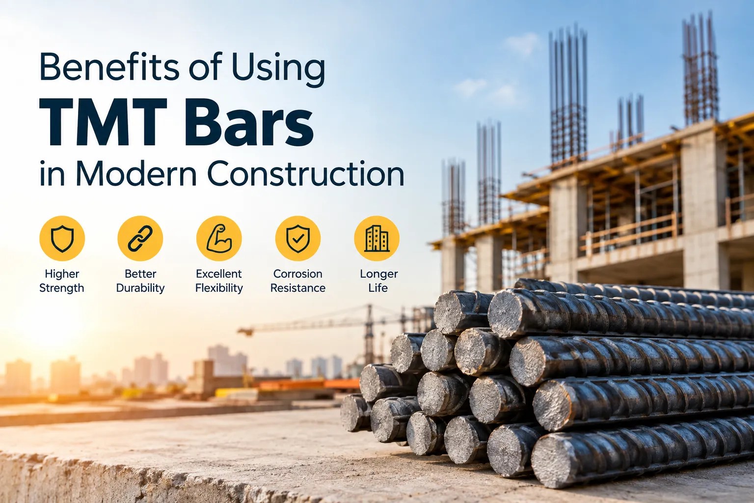 Benefits of Using TMT Bars in Modern Construction