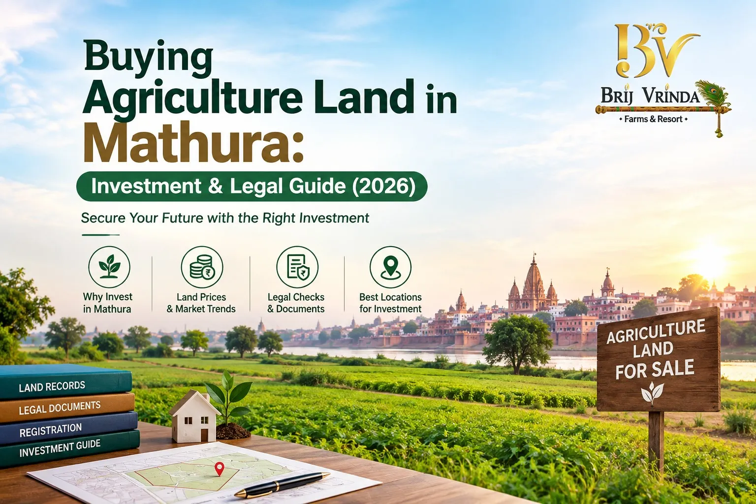 Buying Agriculture Land in Mathura: Investment & Legal Guide (2026)