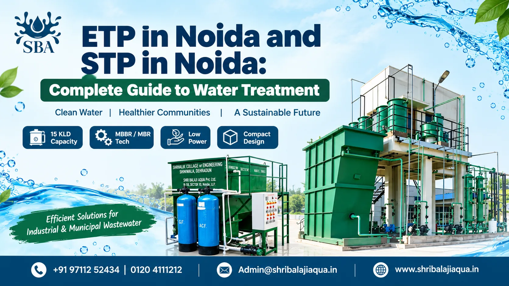 ETP in Noida and STP in Noida: Complete Guide to Water Treatment