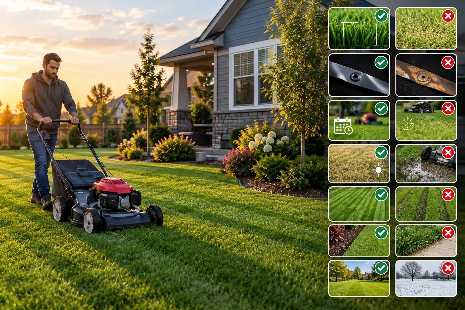 Common Lawn Mowing Mistakes Edmonton Homeowners Should Avoid