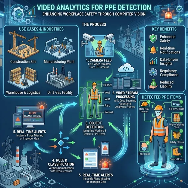 Video Analytics Solutions for Automated PPE Monitoring Across Kuwait & GCC