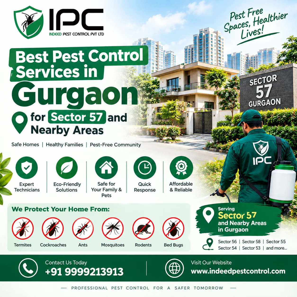 Best Pest Control Services in Gurgaon for Sector 57 and Nearby Areas