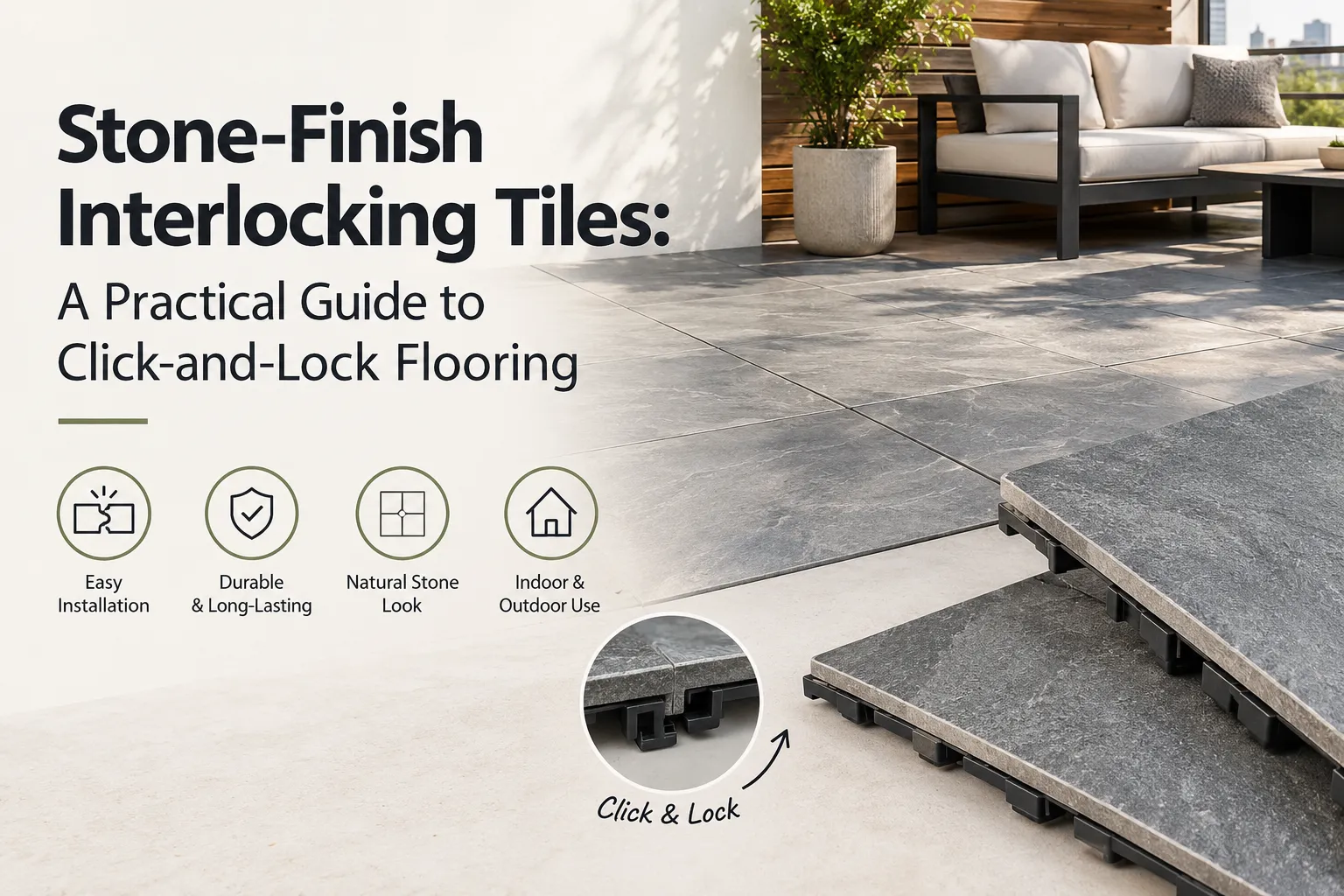 Stone-Finish Interlocking Tiles: A Practical Guide to Click-and-Lock Flooring