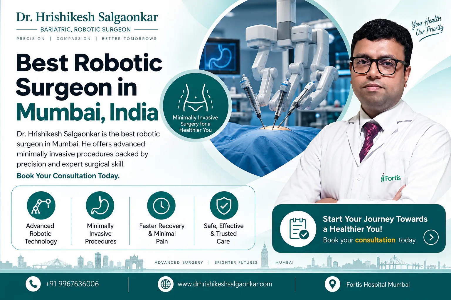 Why Is Robotic Surgery Considered Ideal for Complex Hernia Cases? Insights From the Best Robotic Surgeon in Mumbai