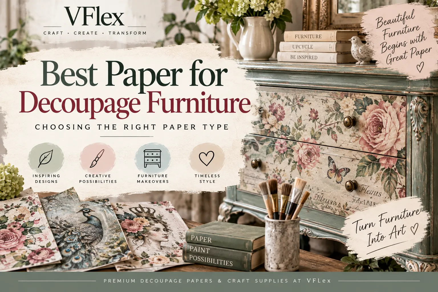 Best Paper for Decoupage Furniture: Choosing the Right Paper Type