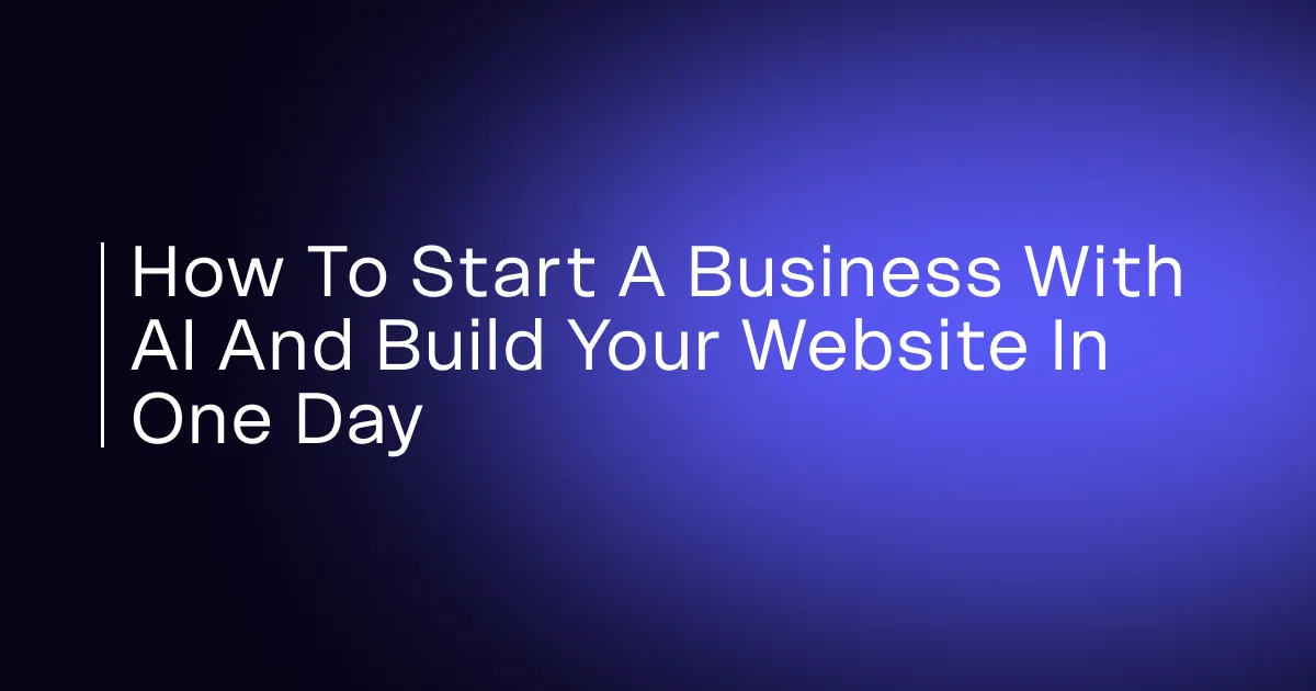How to Build a Small Business Website With AI: A Step-by-Step Guide
