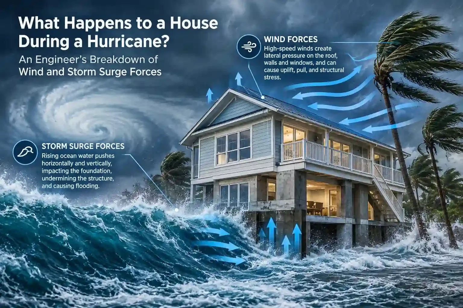 What Happens to a House During a Hurricane? An Engineer's Breakdown of Wind and Storm Surge Forces