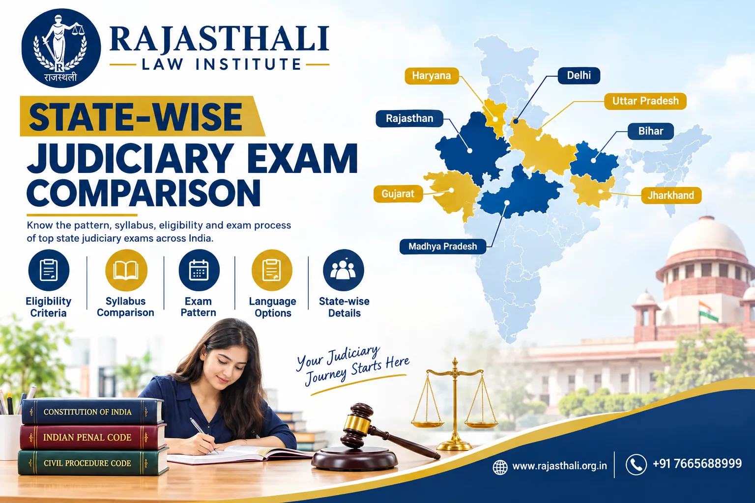 State-Wise Judiciary Exam Comparison in India: A Complete Guide for Law Aspirants
