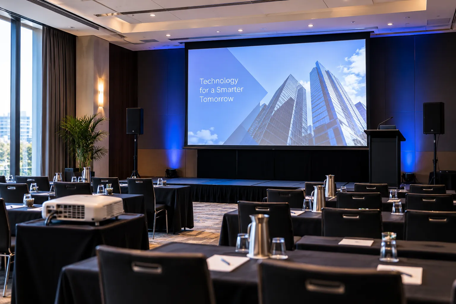 How Big Should a Presentation Screen Be for a Corporate Event?
