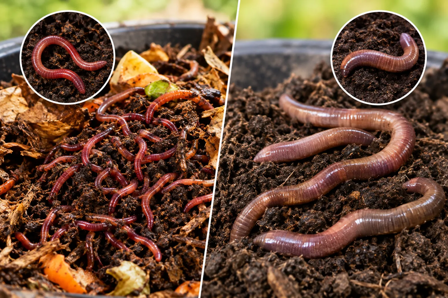 Red Wigglers vs Nightcrawlers: Which Composting Worms Should You Buy?