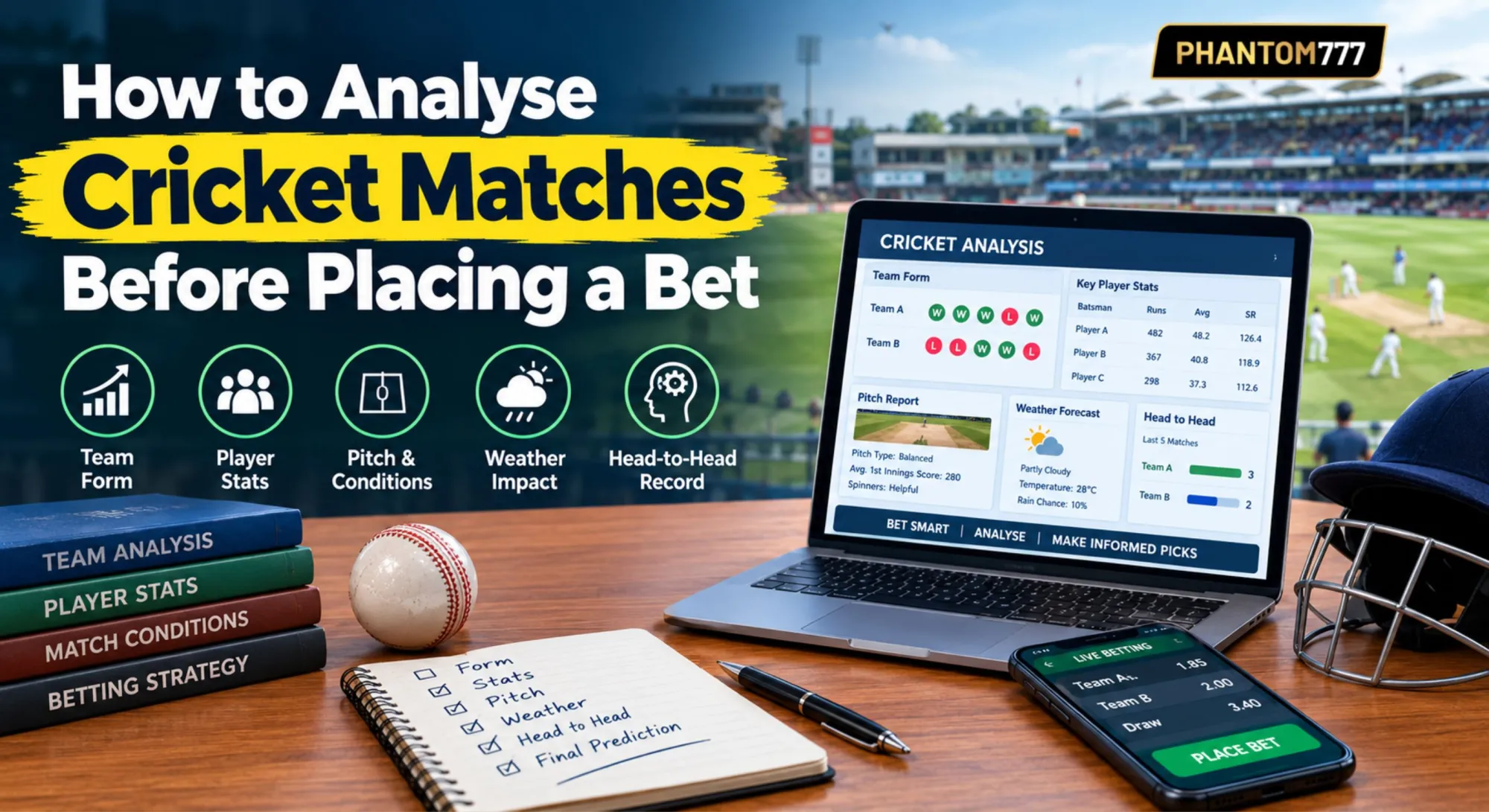 How to Analyse Cricket Matches Before Placing a Bet