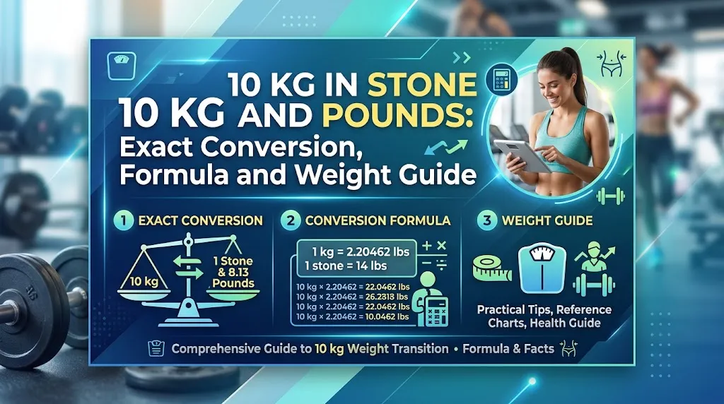 10 kg in Stone and Pounds: Exact Conversion, Formula and Weight Guide