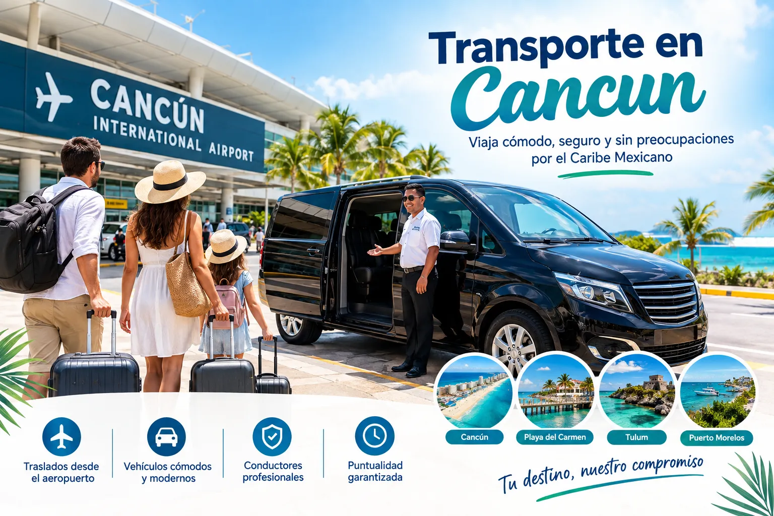 Transporte en Cancun: Cómo Elegir la Mejor Opción para Moverte por el Caribe Mexicano