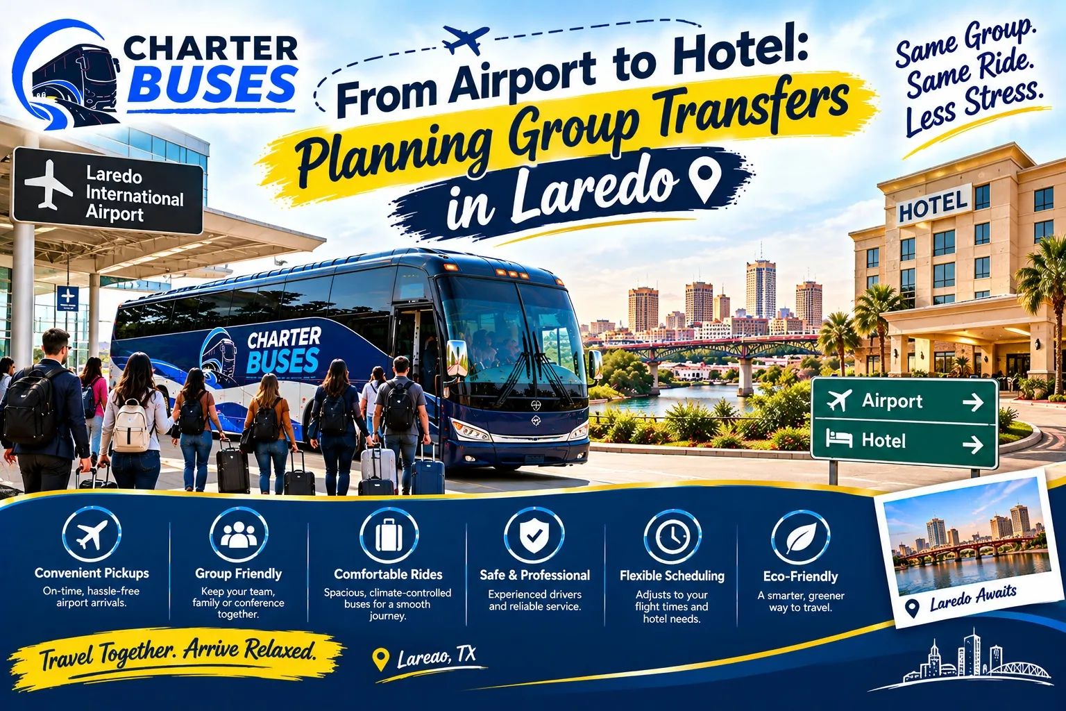 From Airport to Hotel: Planning Group Transfers in Laredo