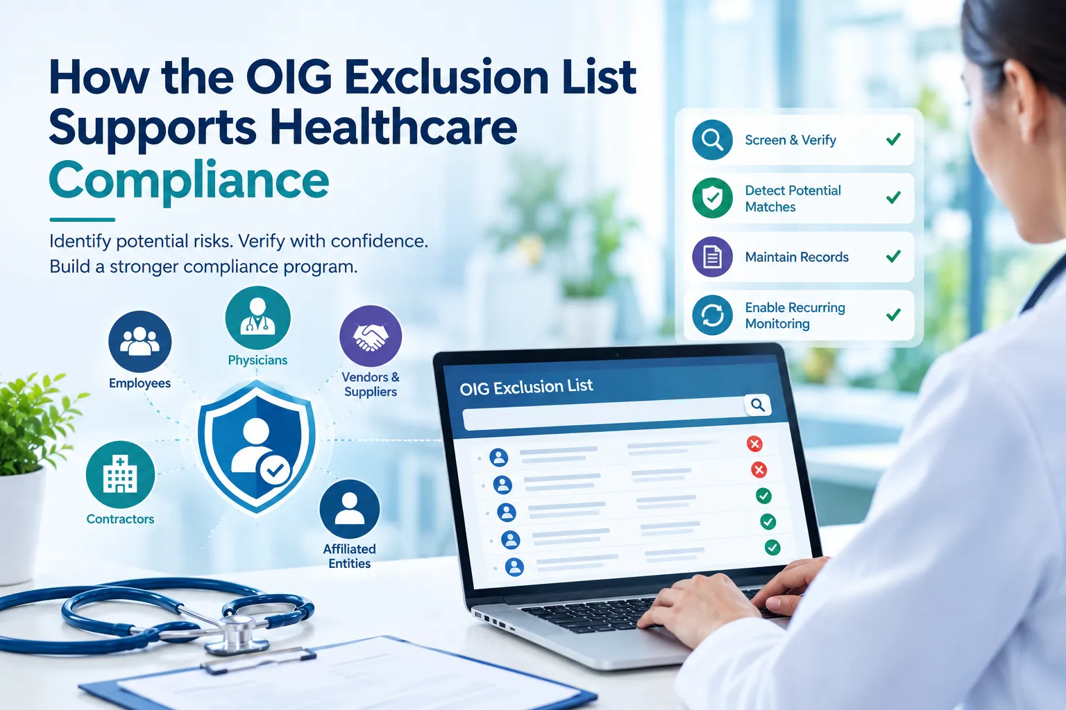 How the OIG Exclusion List Supports Healthcare Compliance