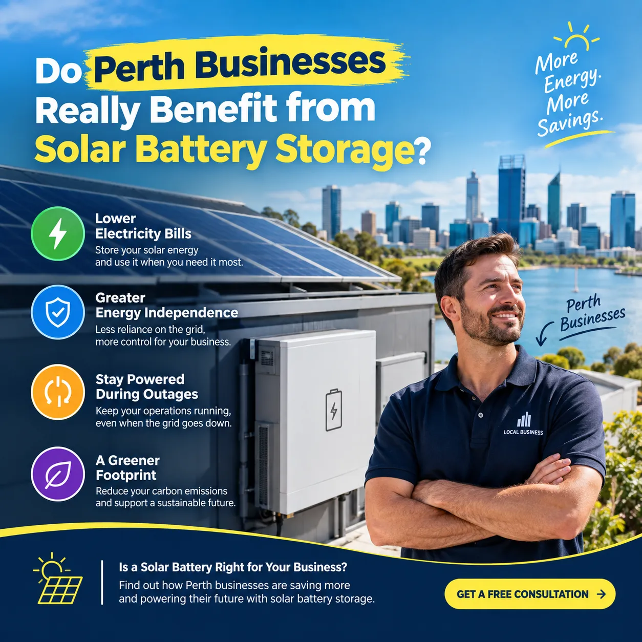 Do Perth Businesses Really Benefit from Solar Battery Storage?