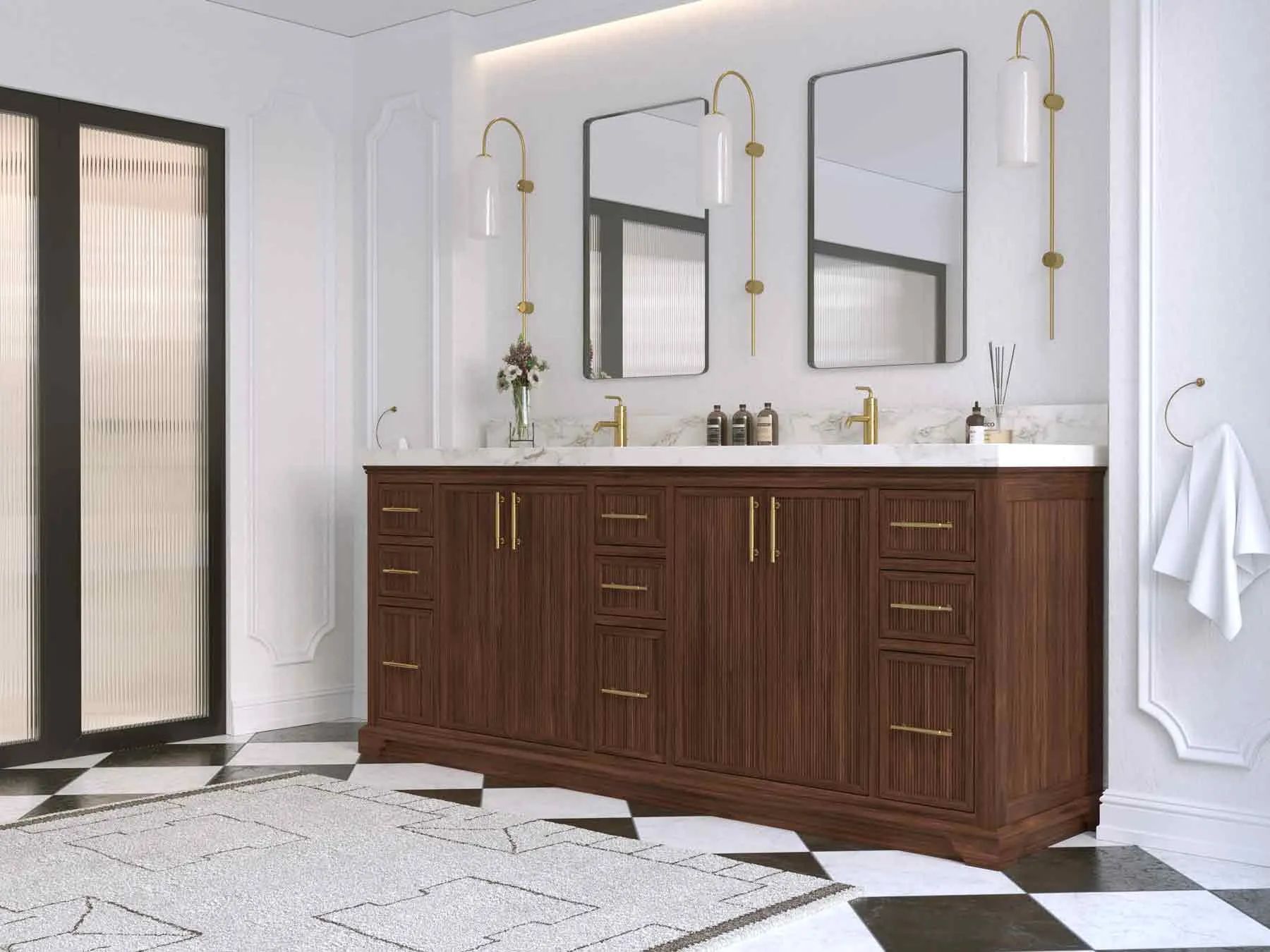 The Rise of Fluted Cabinetry: Adding Architectural Texture to Small Bathrooms