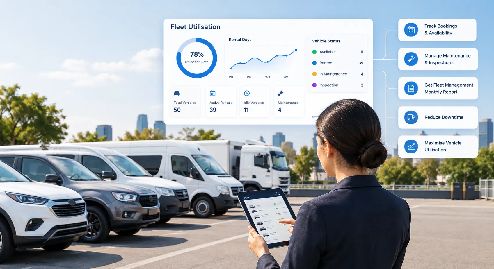 How Rental Fleet Management Software Improves Vehicle Utilisation