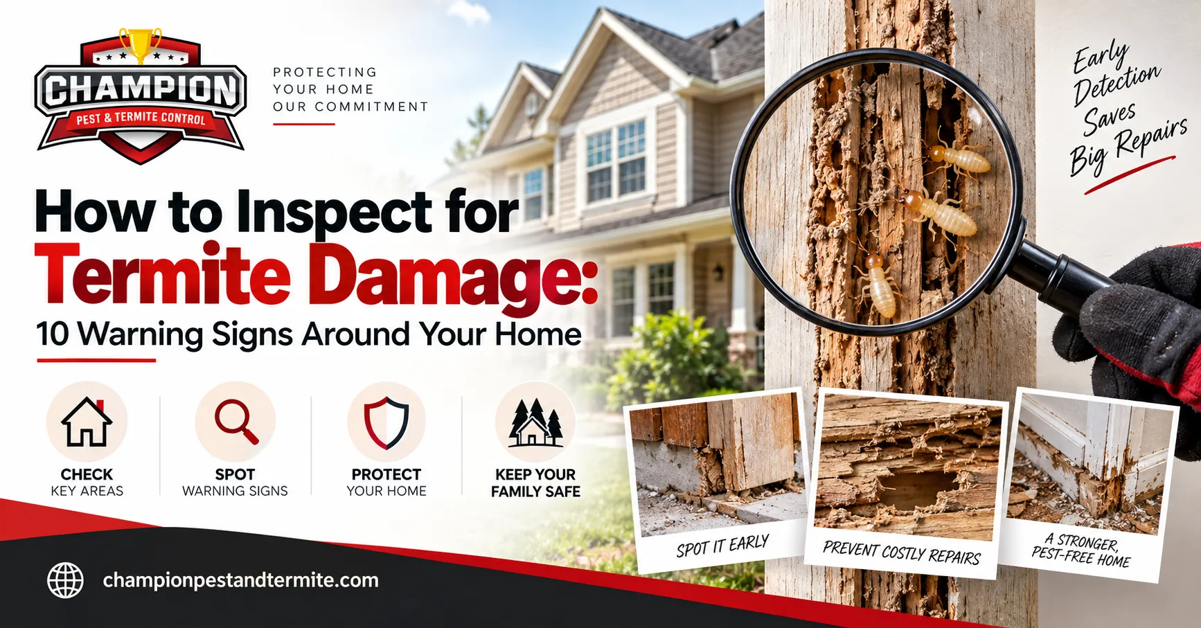 How to Inspect for Termite Damage: 10 Warning Signs Around Your Home