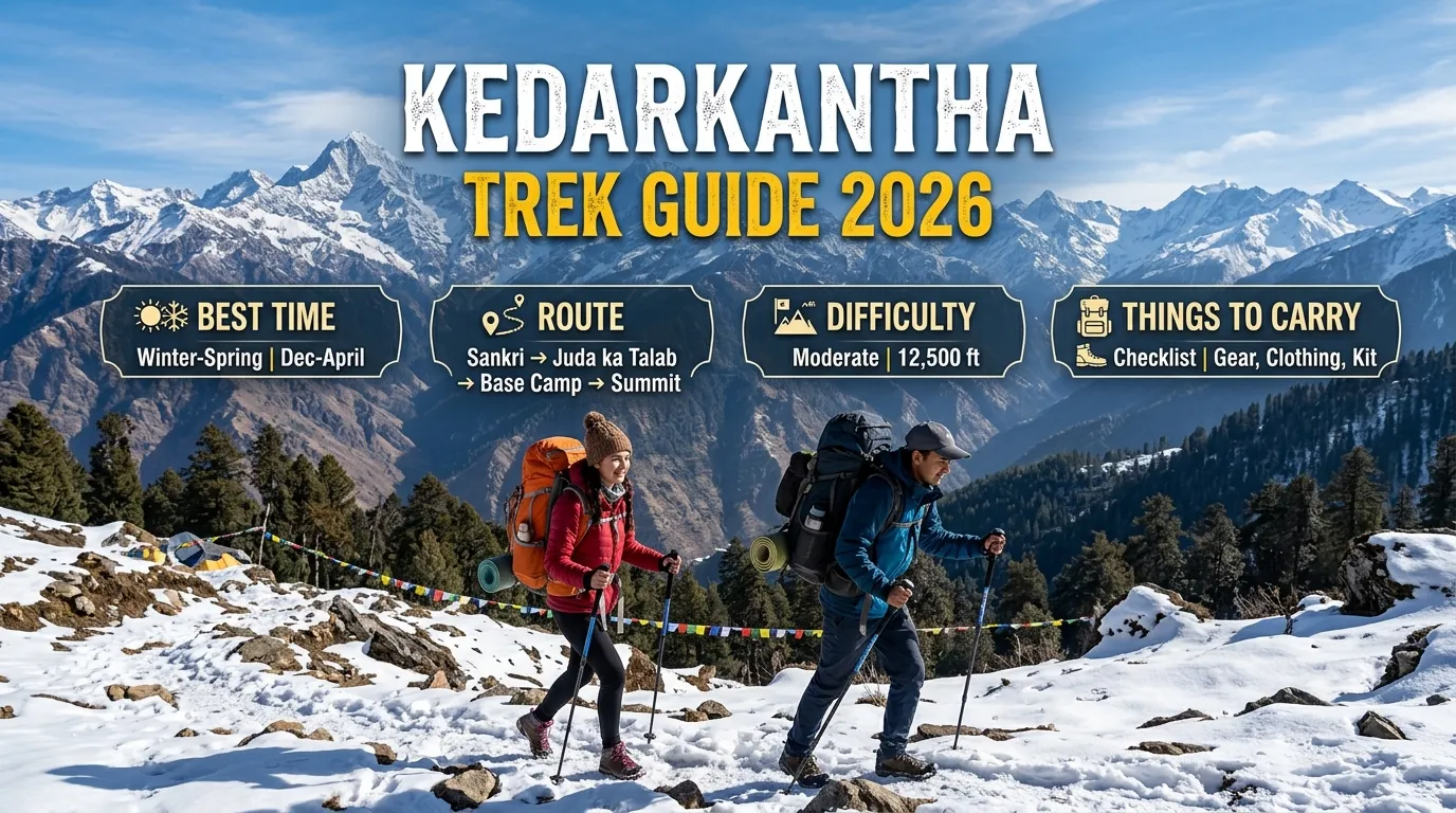 Kedarkantha Trek Guide 2026: Best Time, Route, Difficulty & Things to Carry