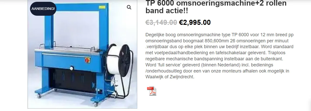 Omsnoeringsband pp: toepassingen en aandachtspunten