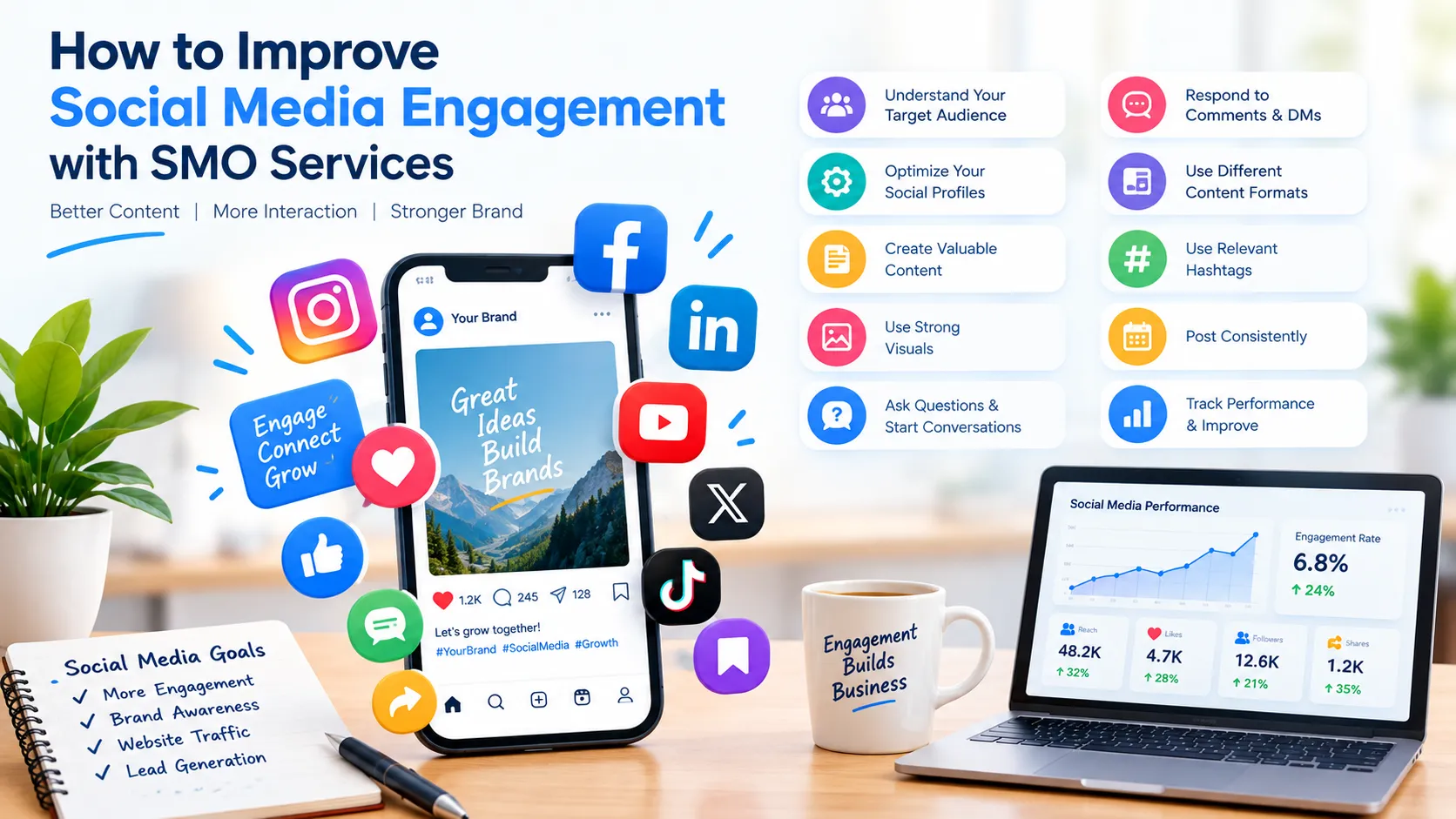 How to Improve Social Media Engagement with SMO Services