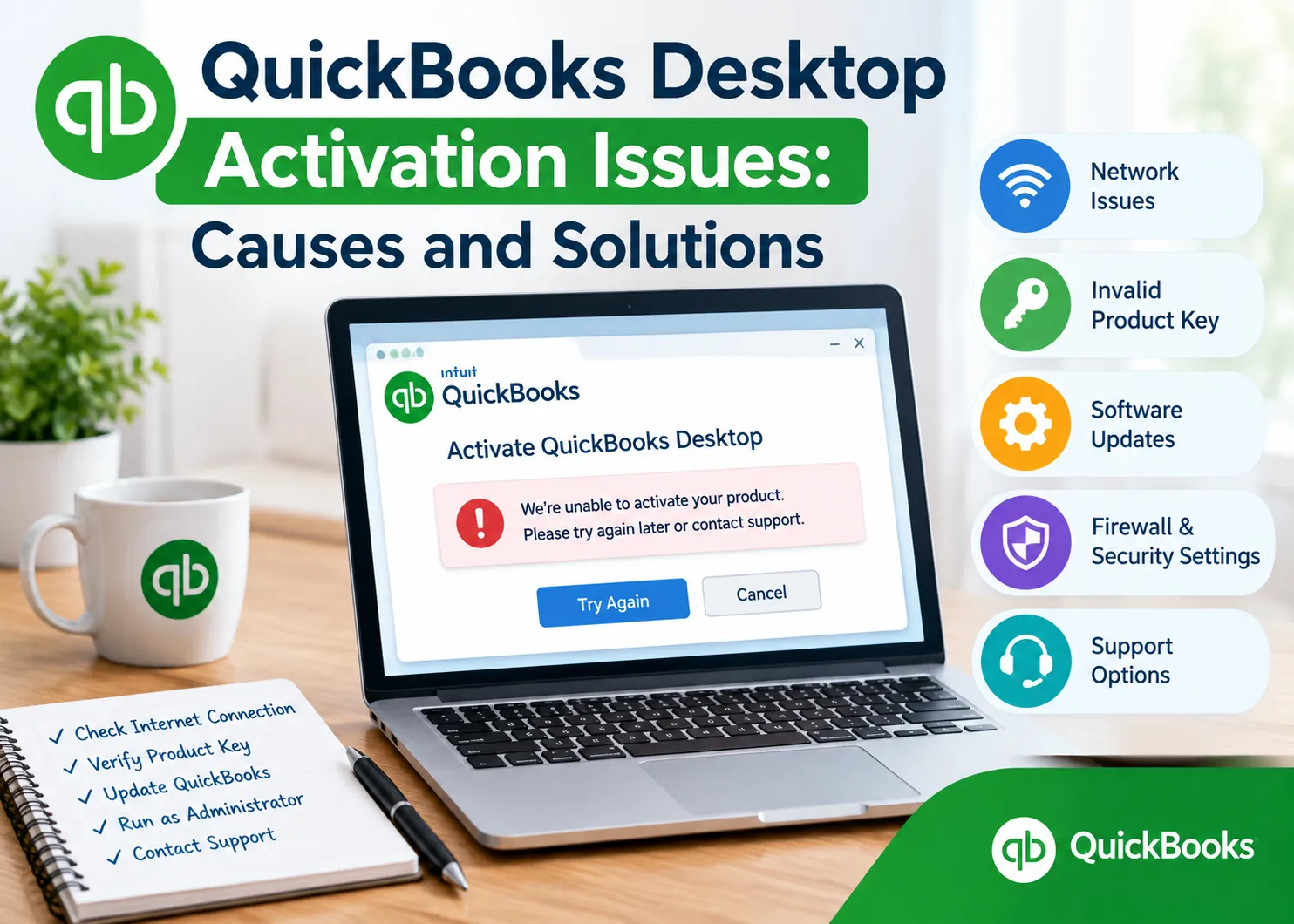 QuickBooks Desktop Activation Issues: Causes and Solutions