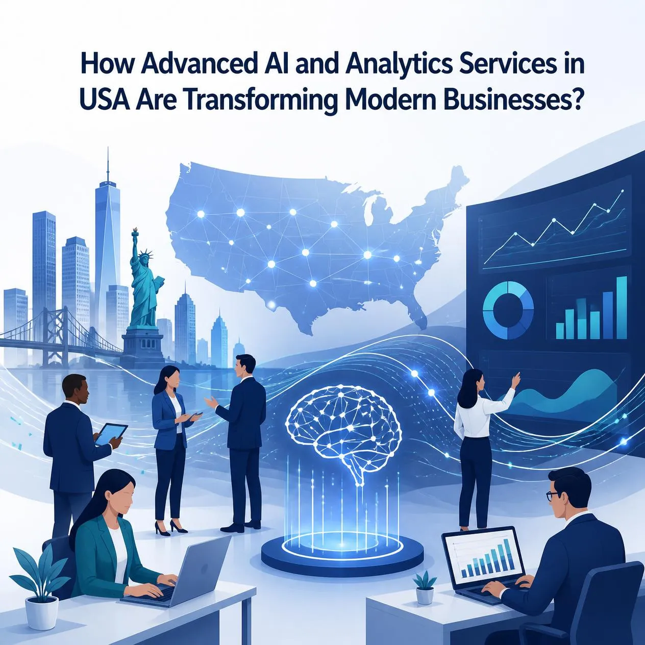 How Advanced AI and Analytics Services in USA Are Transforming Modern Businesses?
