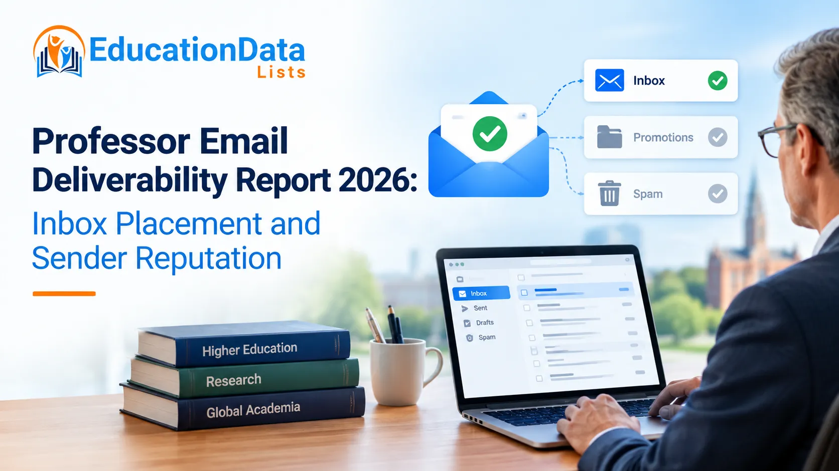 Professor Email Deliverability Report 2026: Inbox Placement and Sender Reputation | EducationDataLists