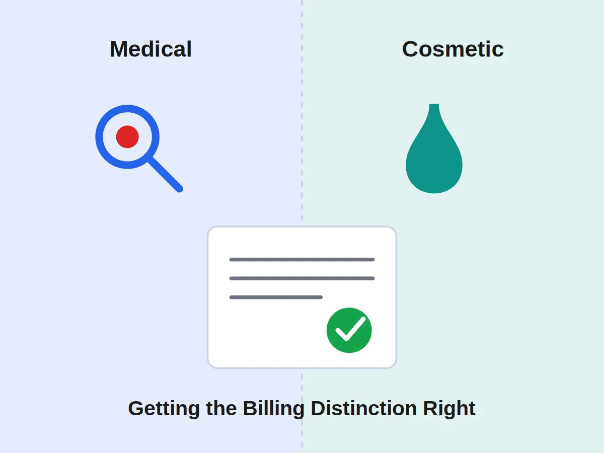 Medical vs. Cosmetic Dermatology Billing: Why Practices Get This Distinction Wrong (and What It Costs Them)