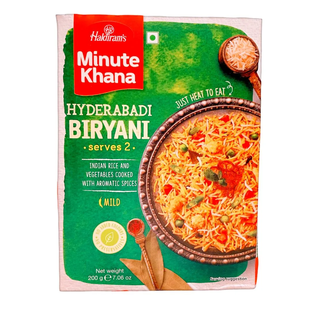 Haldiram Hyderabadi Biryani 200 g – A Convenient Taste of Authentic Indian Biryani