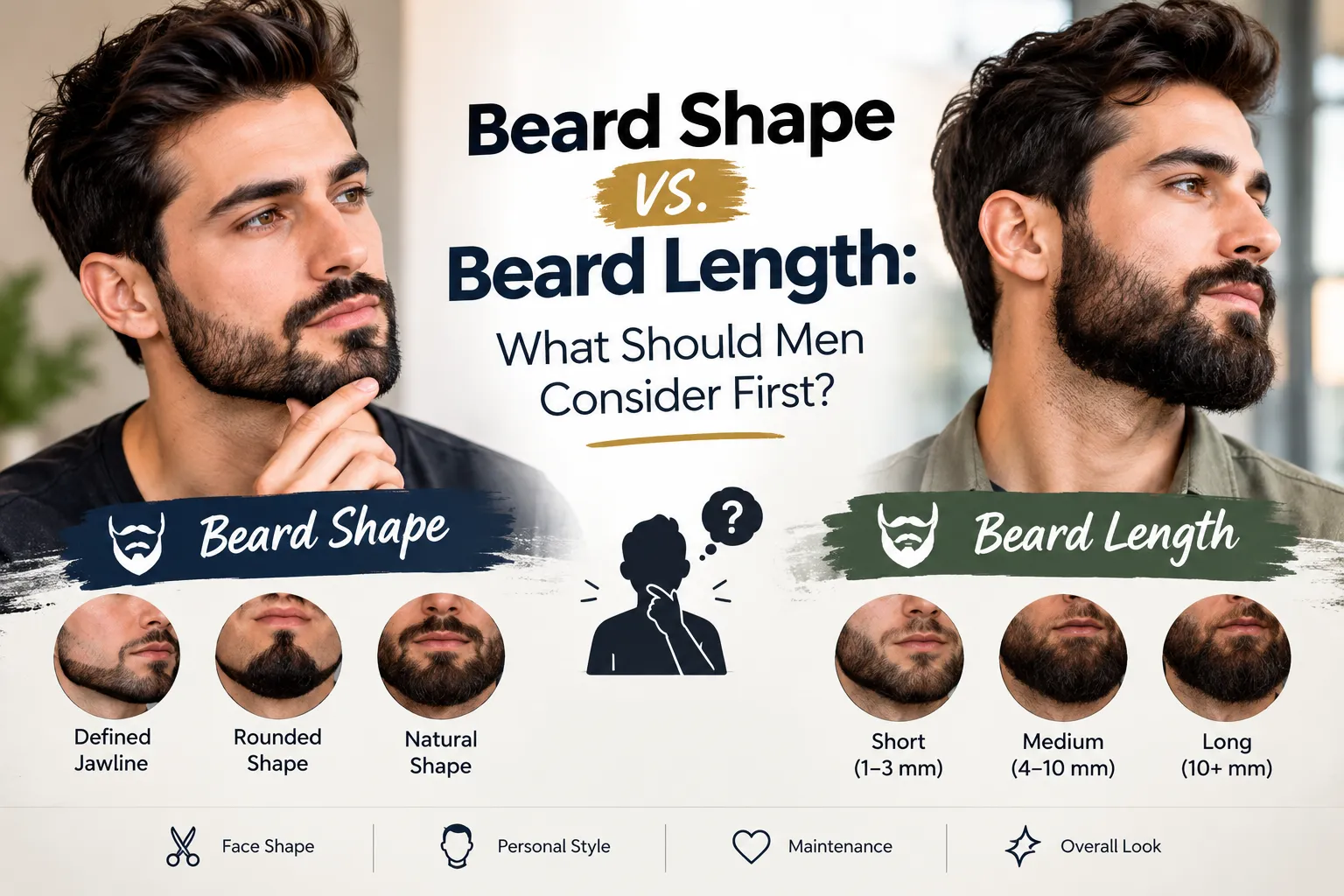 Beard Shape vs. Beard Length: What Should Men Consider First?