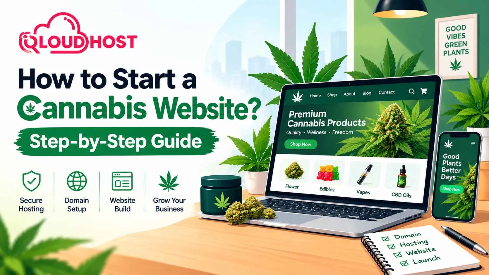 How to Start a Cannabis Website? 2026 Step-by-Step Guide