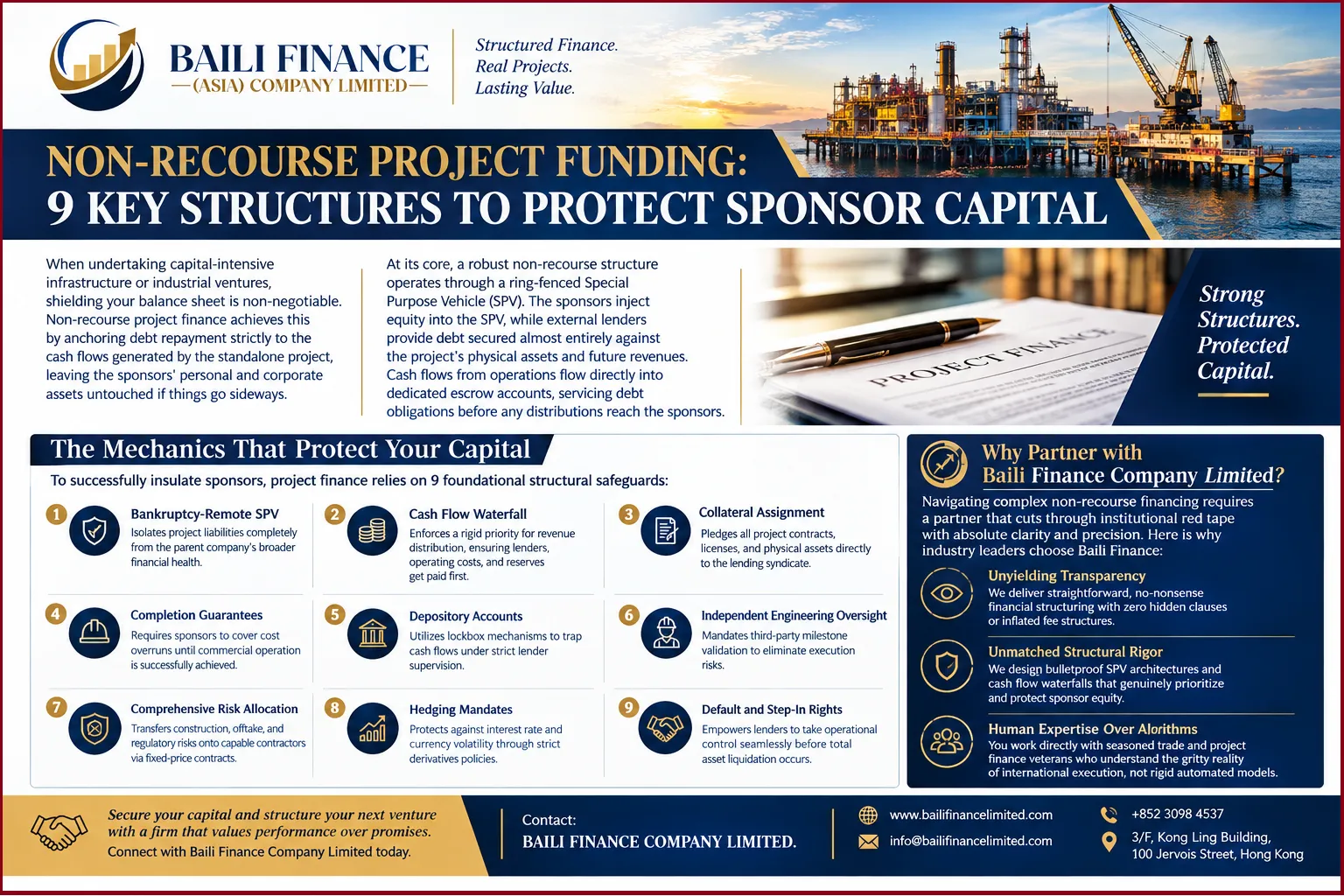 NON-RECOURSE PROJECT FUNDING: 9 KEY STRUCTURES TO PROTECT SPONSOR CAPITAL