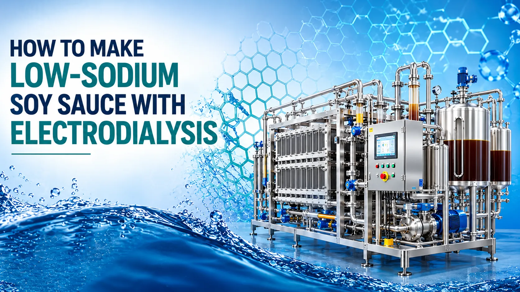How to Make Low Sodium Soy Sauce With Electrodialysis (Without Killing the Flavor)