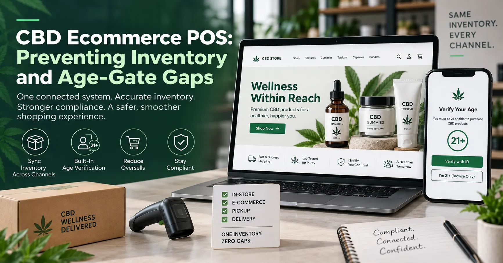 CBD Ecommerce POS: Preventing Inventory and Age-Gate Gaps