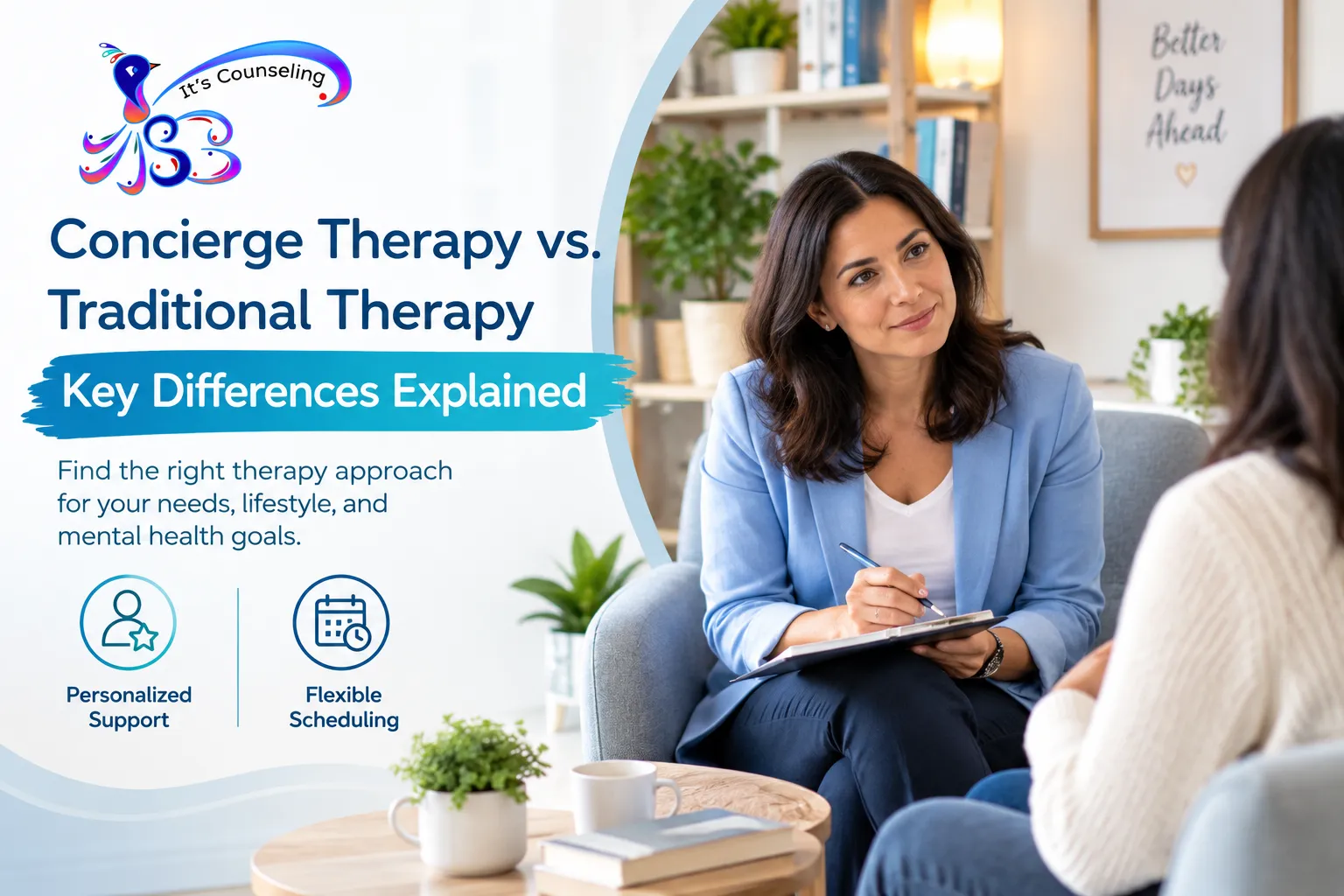 Concierge Therapy vs. Traditional Therapy: Key Differences Explained