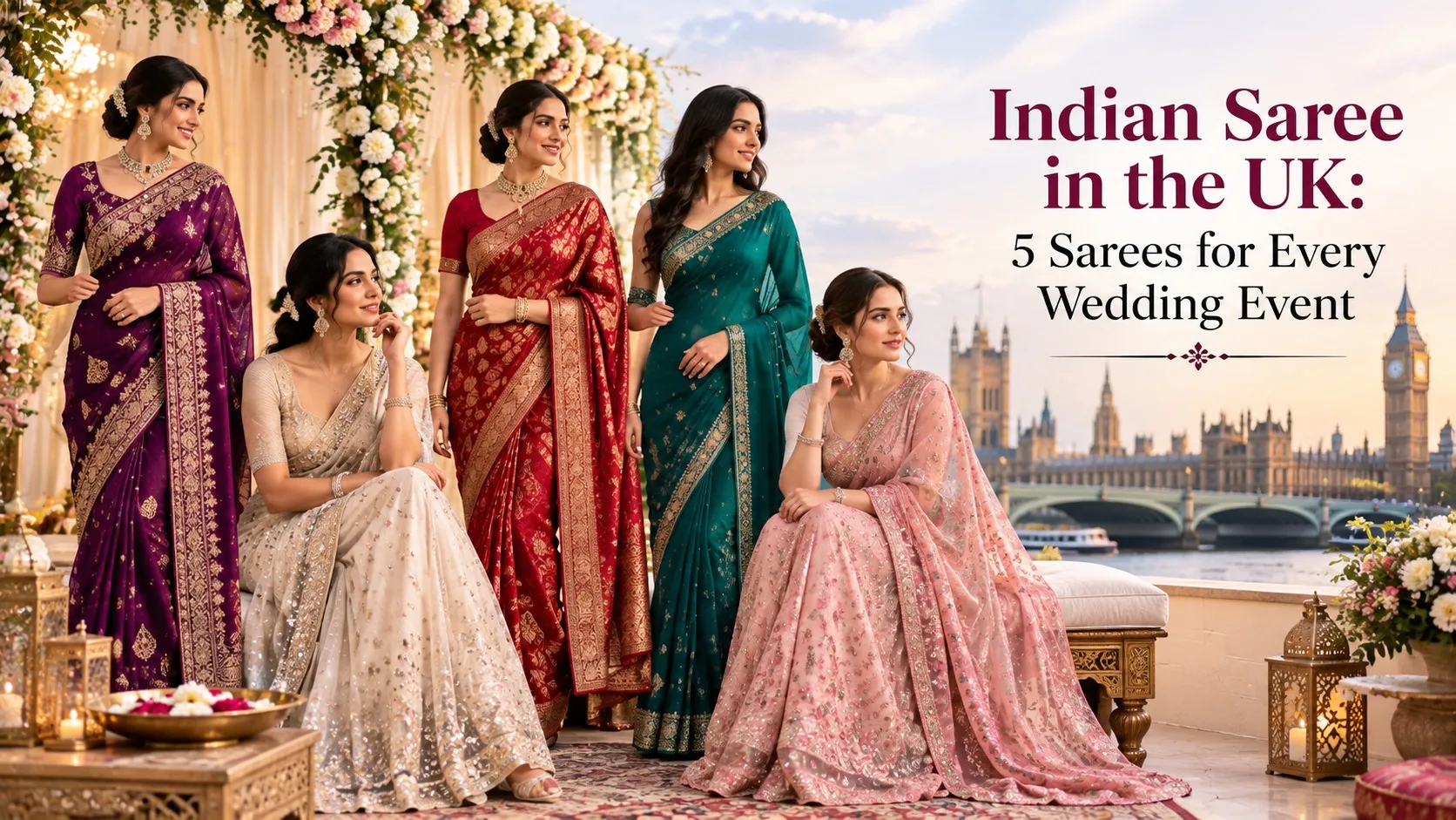 Indian Saree in the UK: 5 Sarees for Every Wedding Event