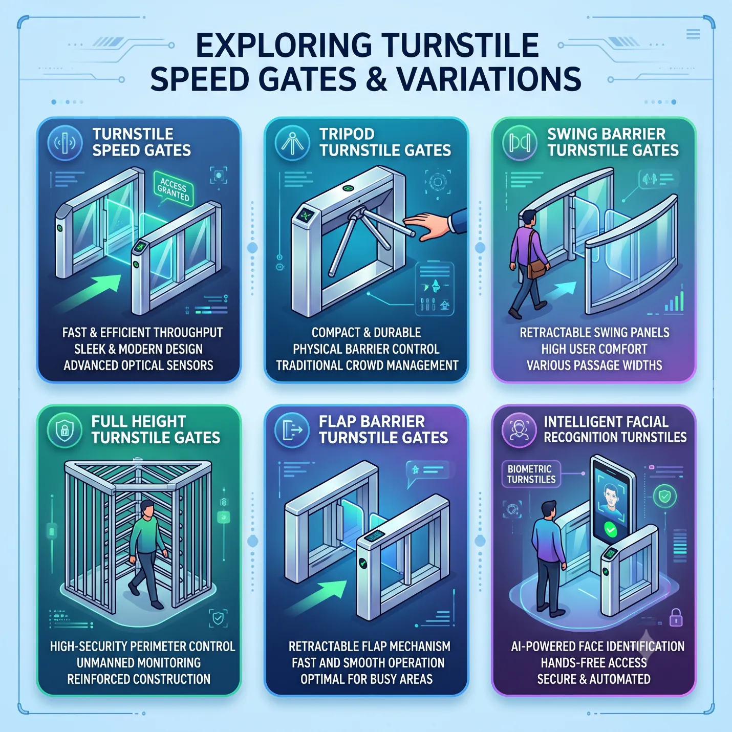 Turnstile Speed Gate in UAE: Smart Pedestrian Access Control for Modern Security