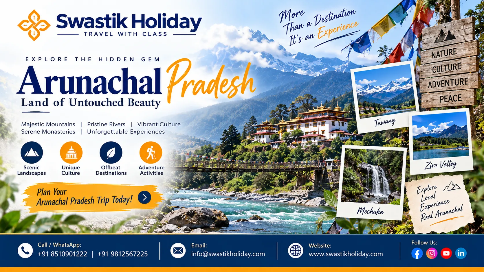 Book Arunachal Pradesh Holiday Tour | Explore Northeast India
