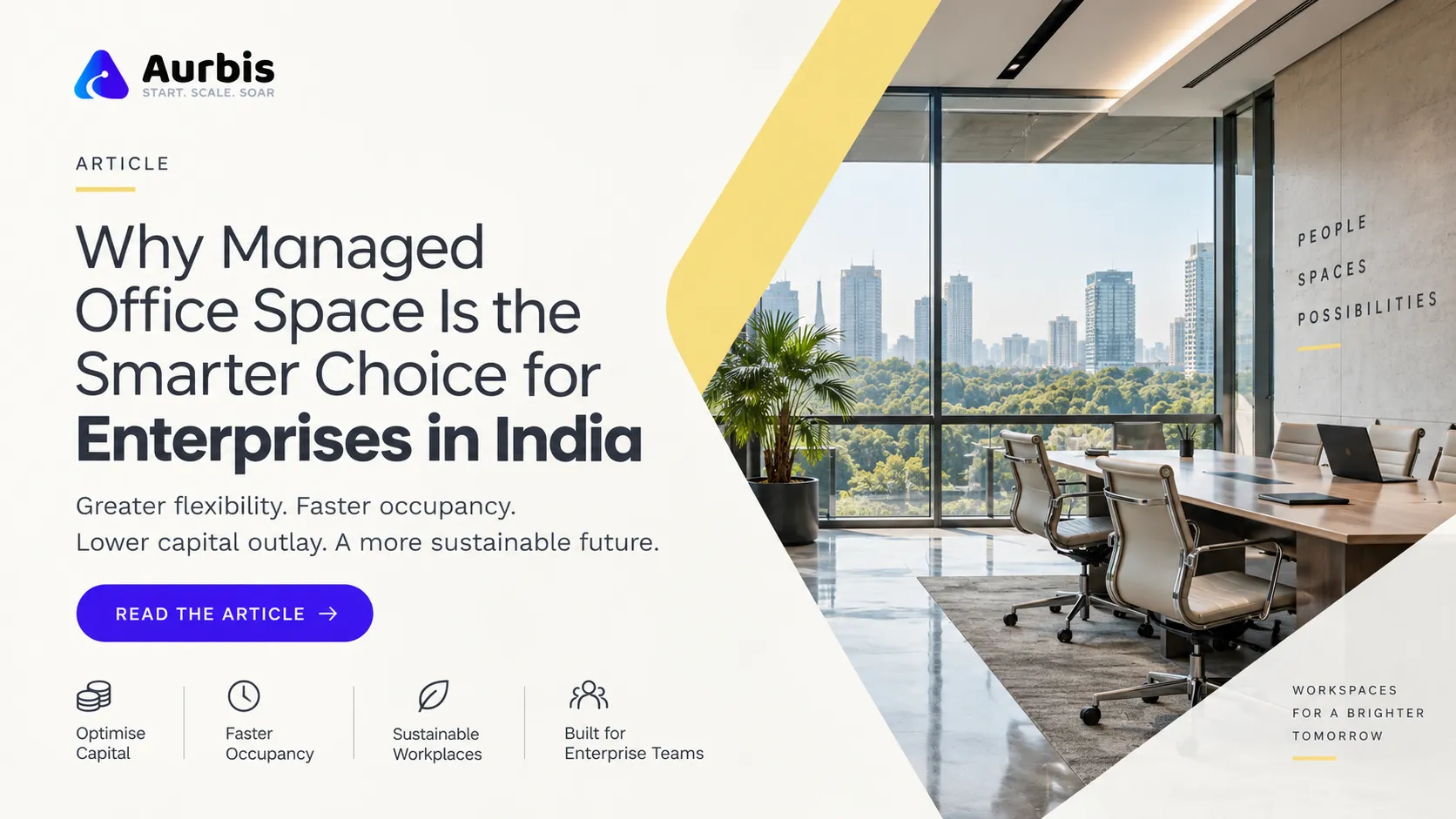 Why Managed Office Space Is the Smarter Choice for Enterprises in India