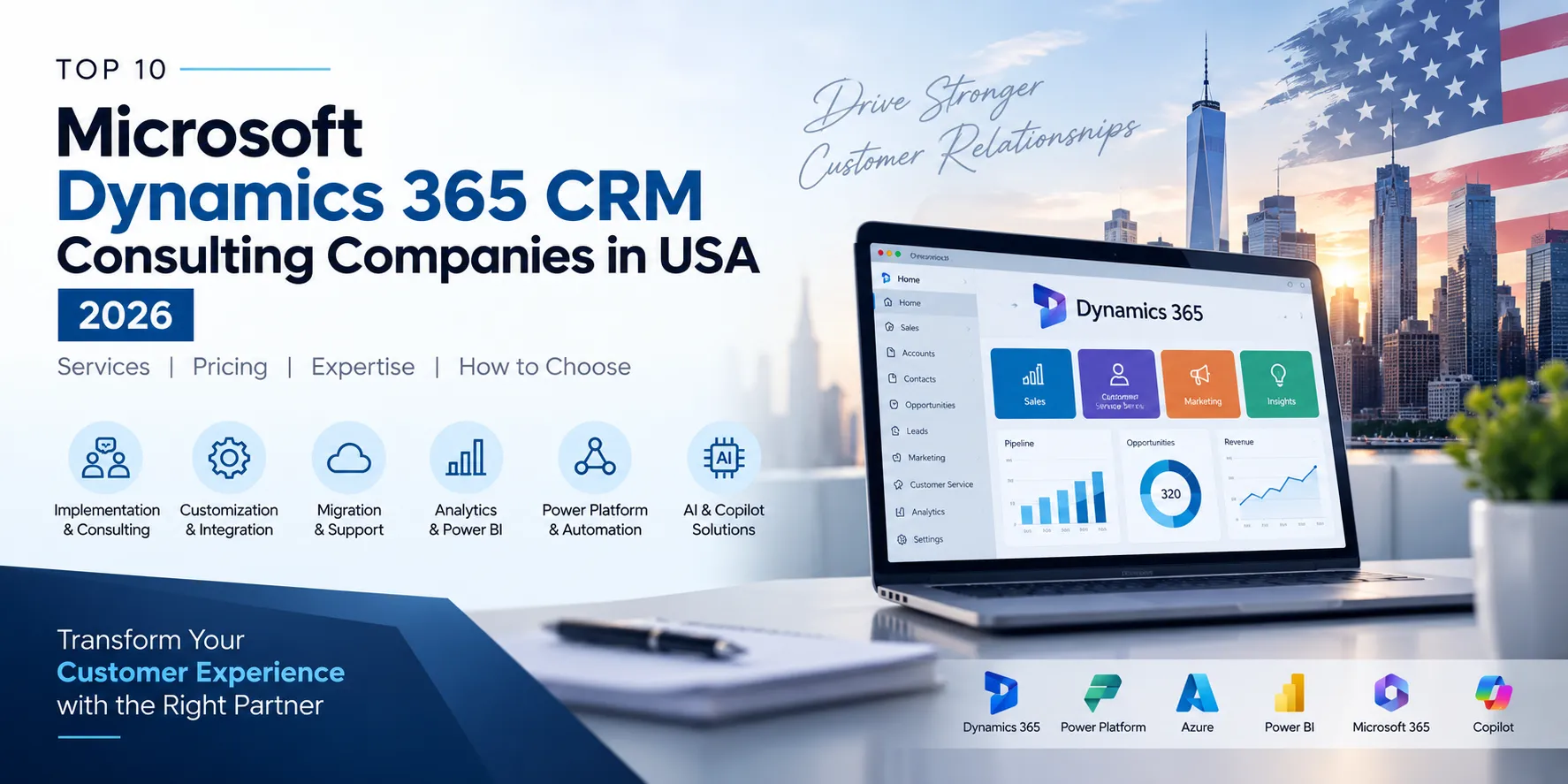 Top 10 Microsoft Dynamics 365 CRM Consulting Companies in USA 2026: Services, Pricing & Expertise