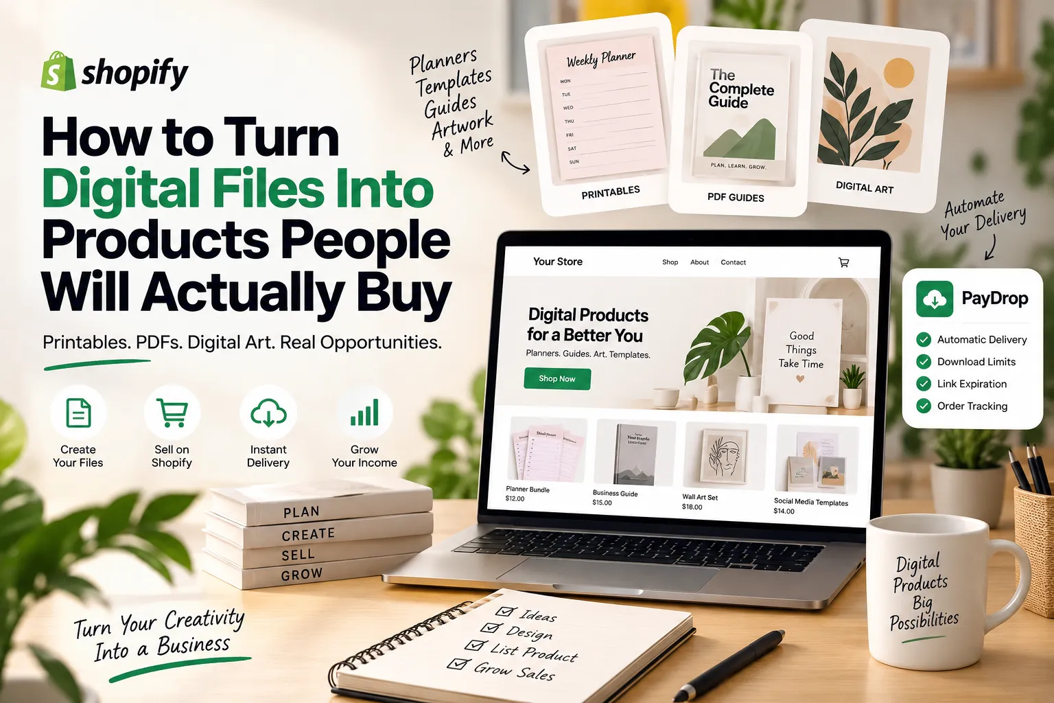 How to Turn Digital Files Into Products People Will Actually Buy