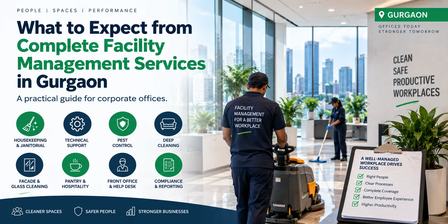 What Corporate Offices Should Expect from Complete Facility Management Services in Gurgaon